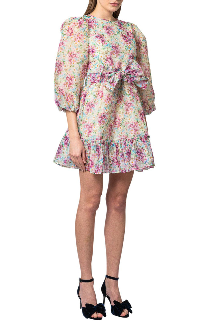 By Timo-Floral ruffled mini-dress-2220581-dgallerystore