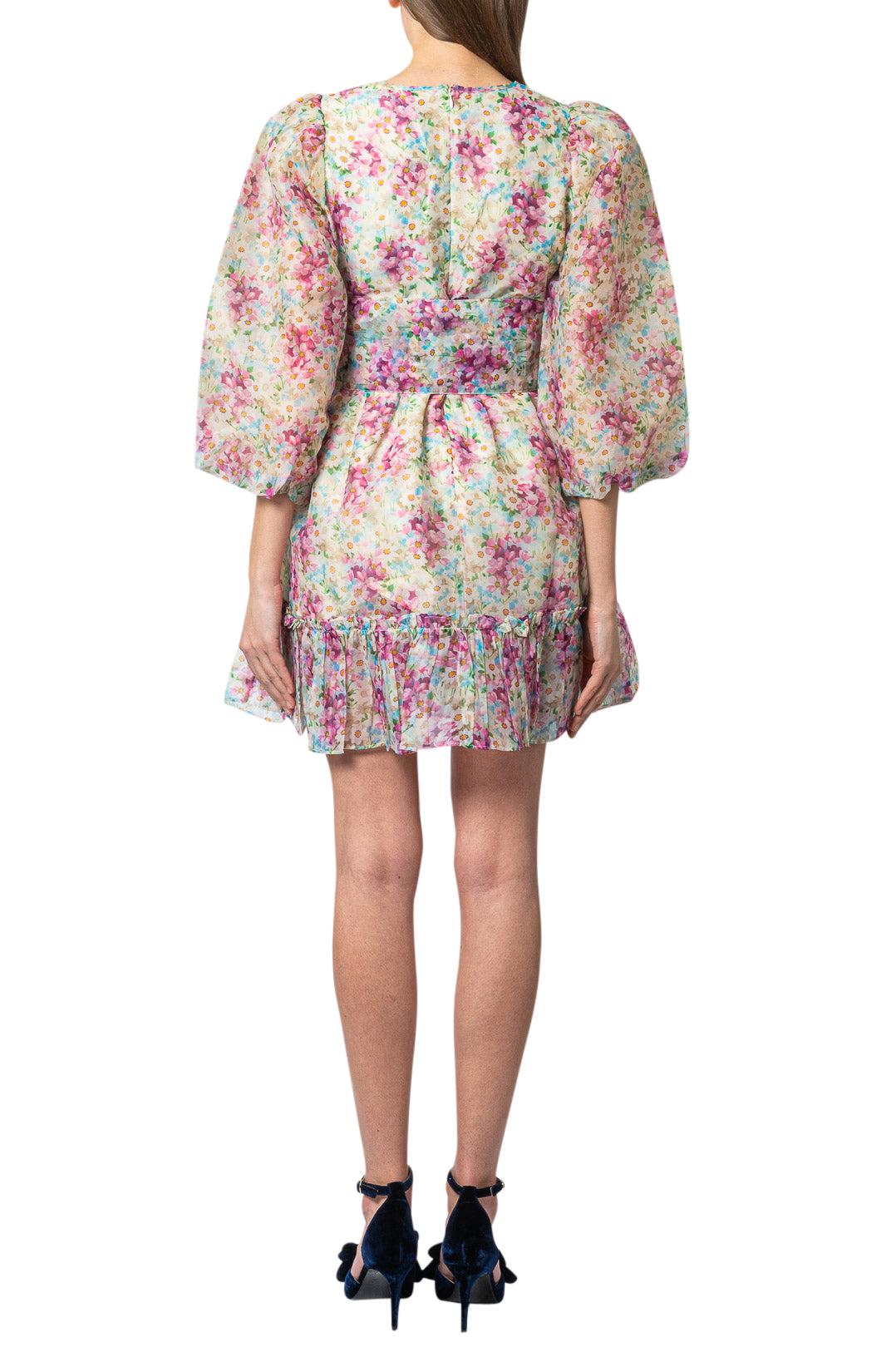 By Timo-Floral ruffled mini-dress-2220581-dgallerystore