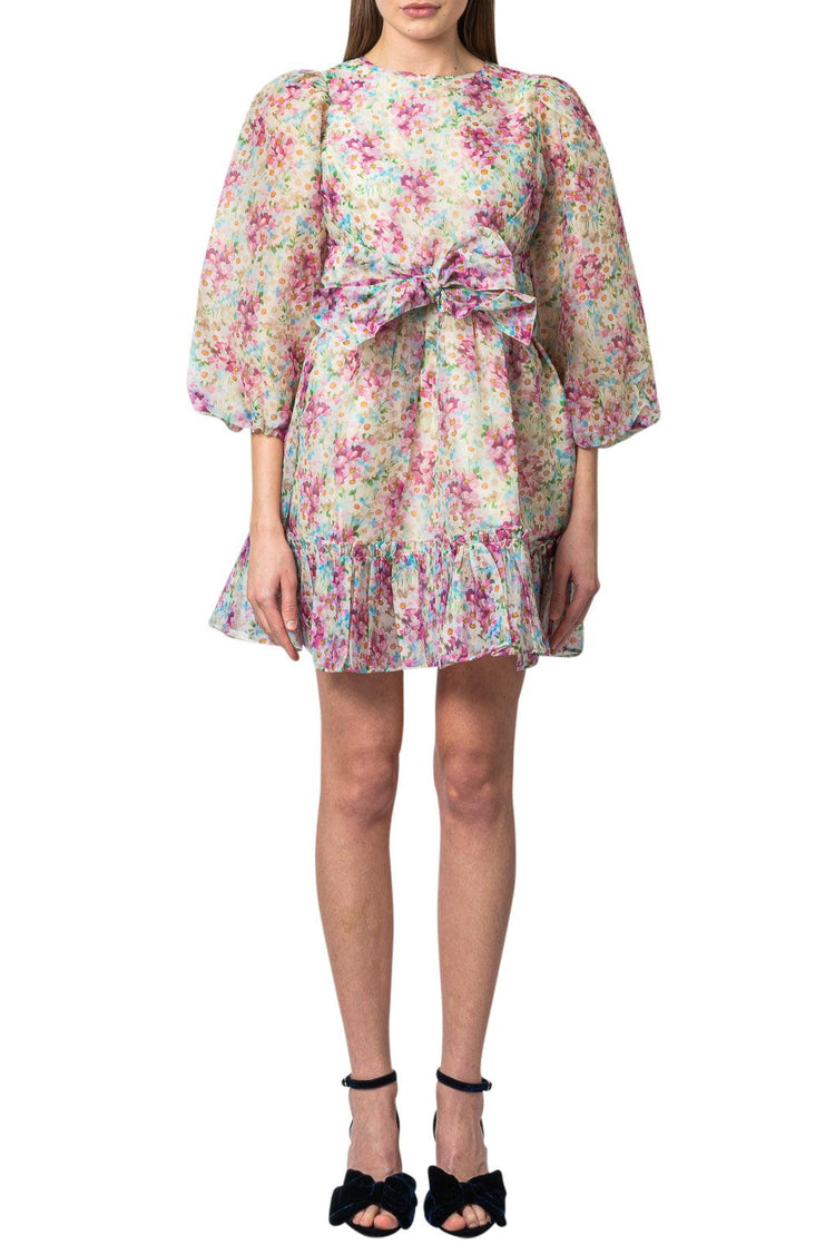 By Timo-Floral ruffled mini-dress-2220581-dgallerystore