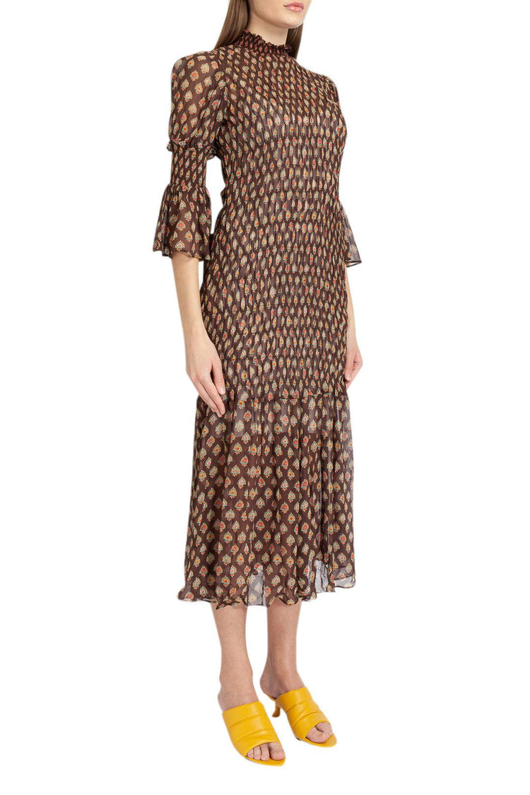 By Timo-Jacquard pattern long dress-2140558-dgallerystore
