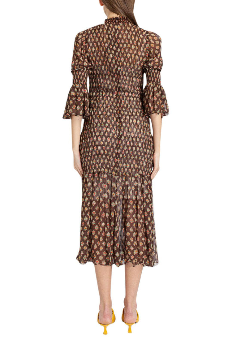 By Timo-Jacquard pattern long dress-dgallerystore