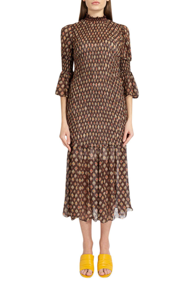 By Timo-Jacquard pattern long dress-dgallerystore