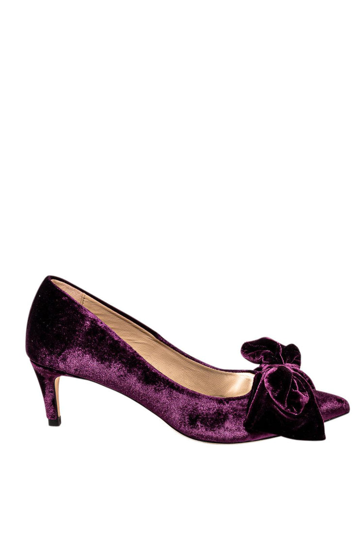 Custommade-Alimo Velvet pointed pumps-999620024256-dgallerystore