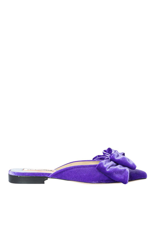 Custommade-Marbel Velvet pointed flat sandals-dgallerystore