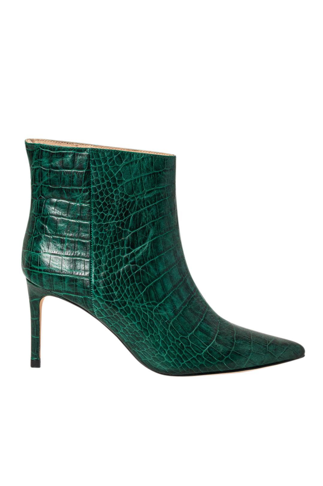 Custommade-Snake pattern leather booties-dgallerystore