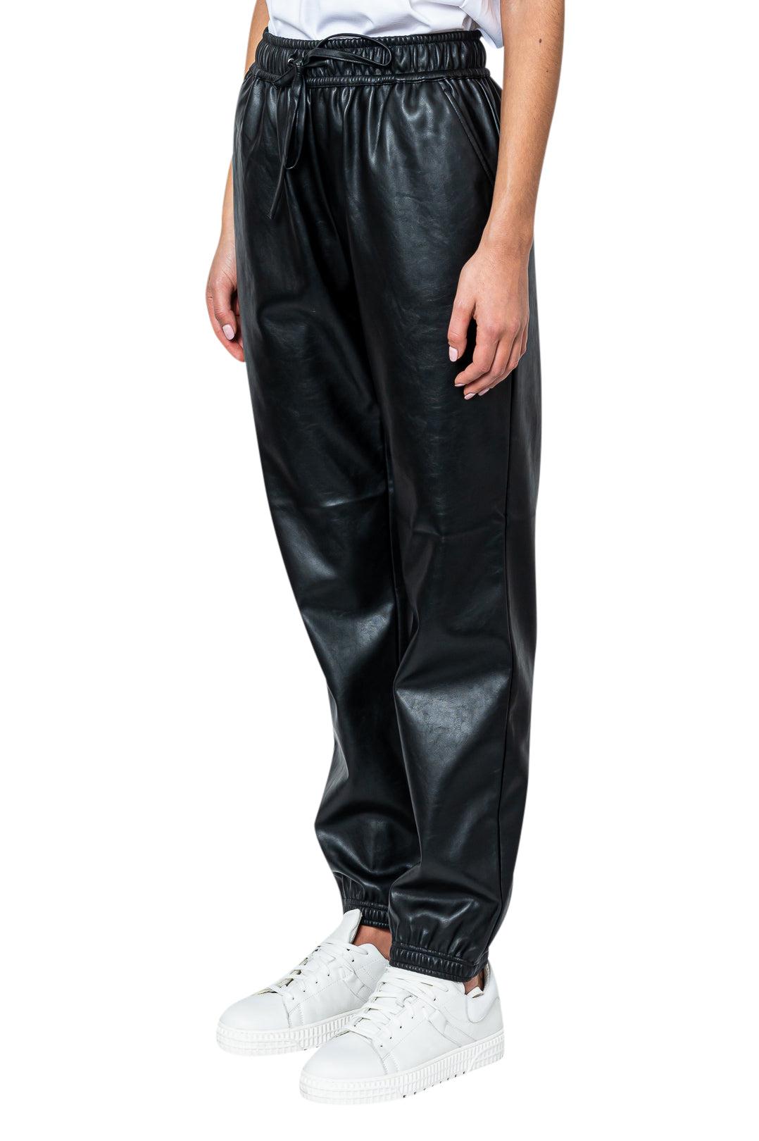 Designers Remix-Eco-leather track pants-dgallerystore