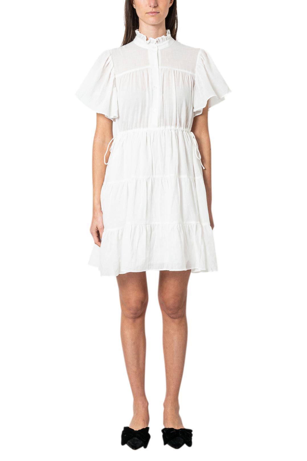 Designers Remix-Ruffled midi dress-dgallerystore