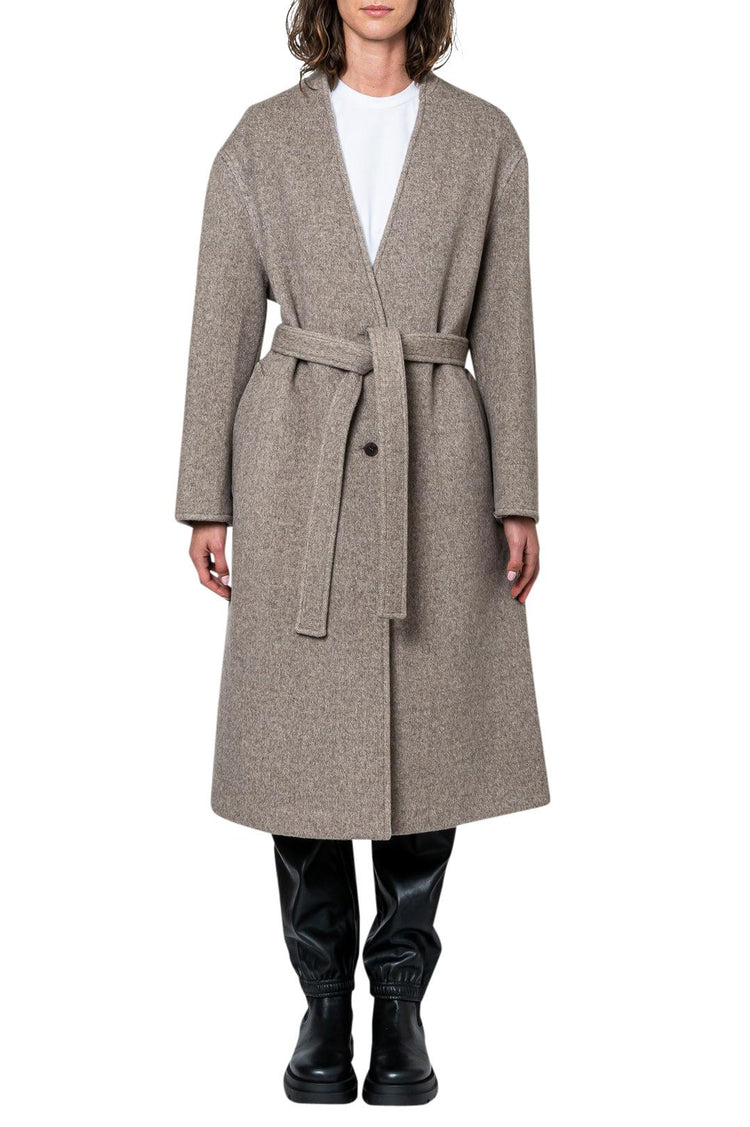 Le 17 Septembre-Wool and cashmere long trench coat-dgallerystore
