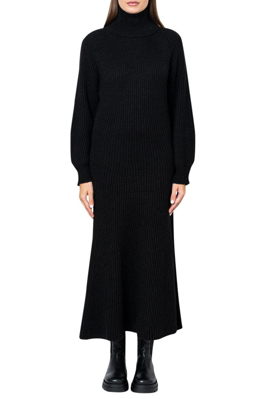 Lebrand-Ribbed wool long dress-F21-5 FAVA DRESS-dgallerystore