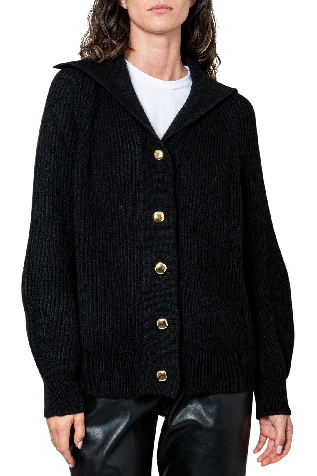 Lebrand-Wool over-fit cardigan-dgallerystore