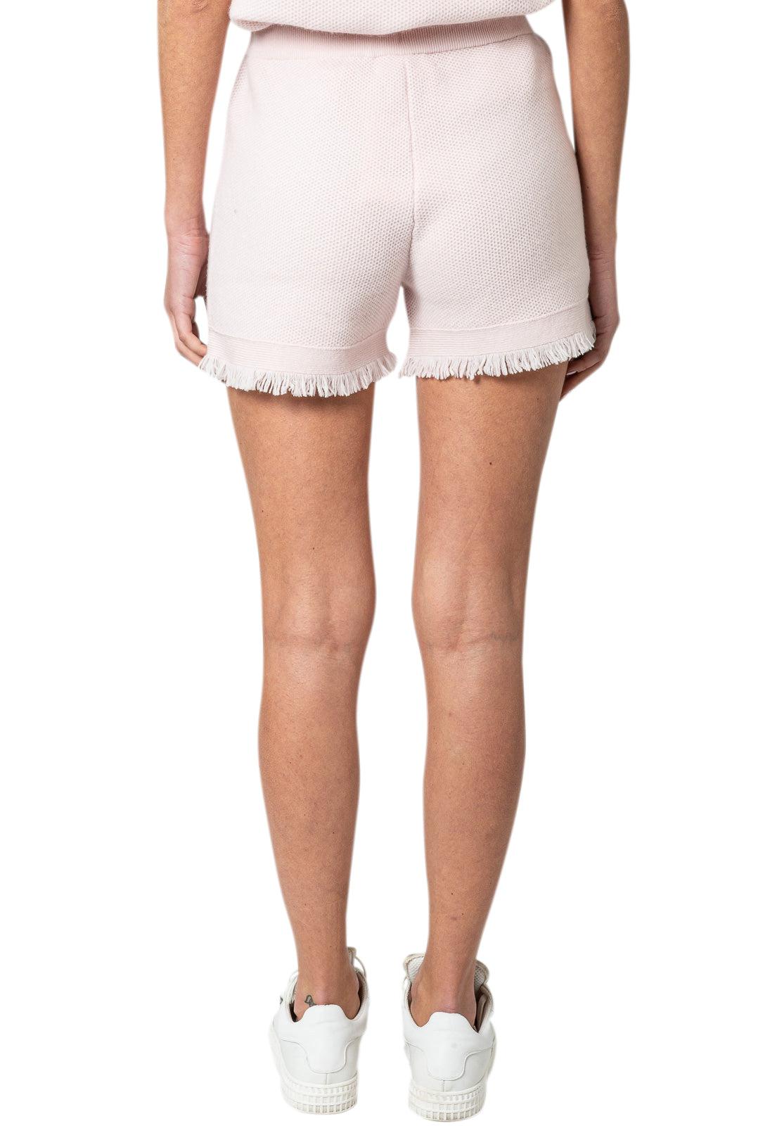 Lisa Yang-Fringed cashmere shorts-dgallerystore