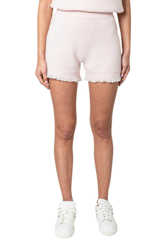 Lisa Yang-Fringed cashmere shorts-dgallerystore