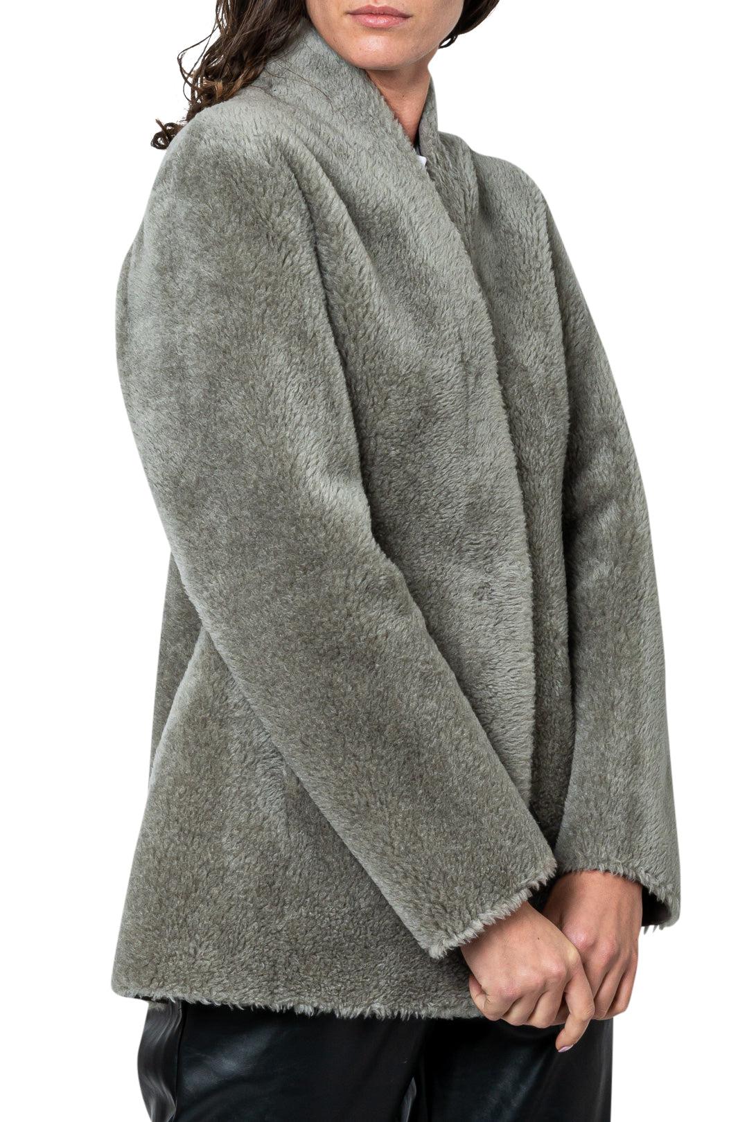 Lvir-Eco-fur flared jacket-LV20F-JK02-dgallerystore