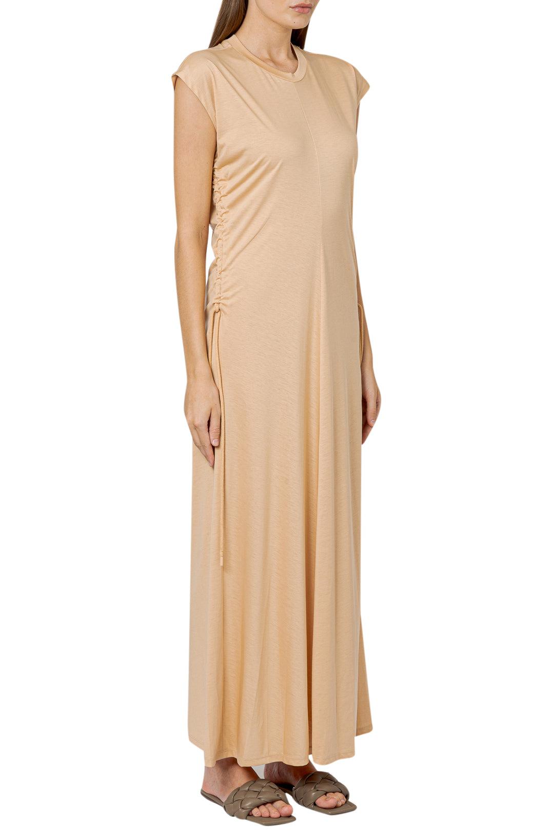 Lvir-Long dress with drawstring detail-dgallerystore