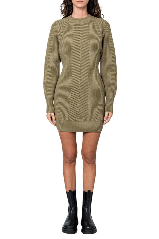 Lvir-Ribbed wool mini-dress-dgallerystore