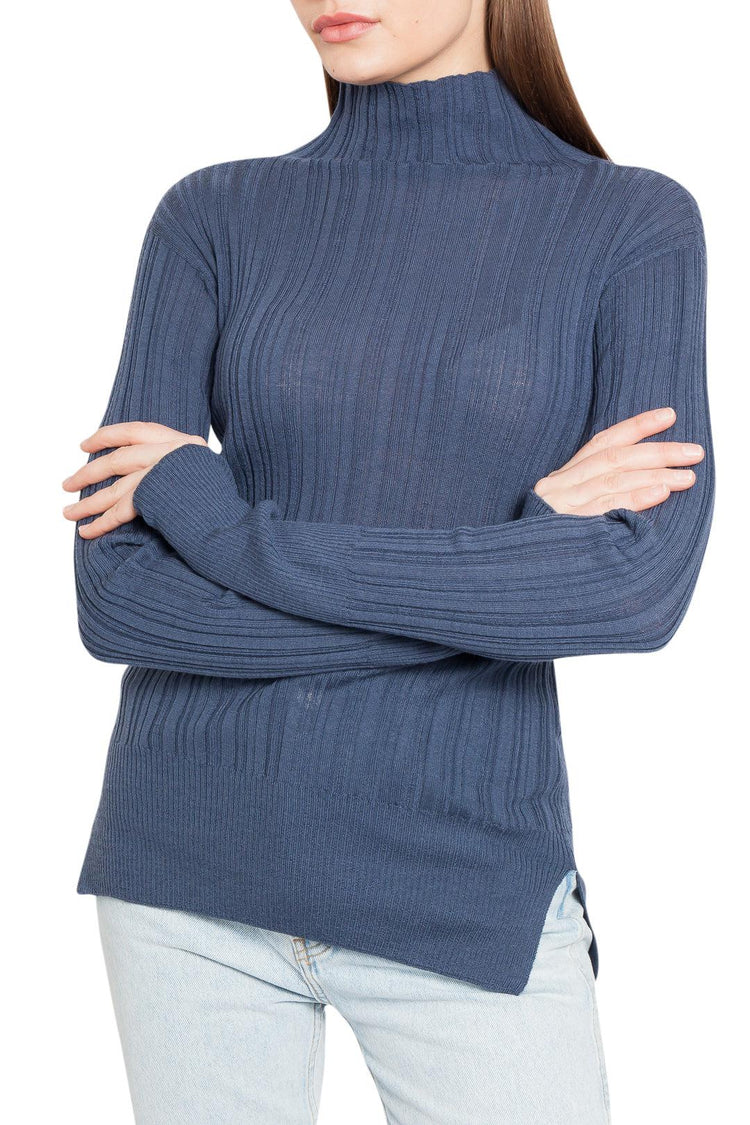 Lvir-Ribbed wool sweater-dgallerystore