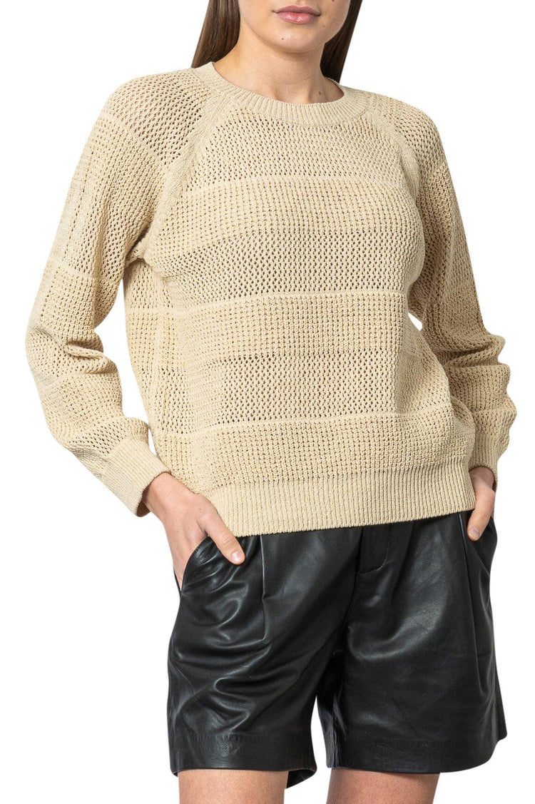 Missing You Already-Knit ribbed sweatshirt-dgallerystore