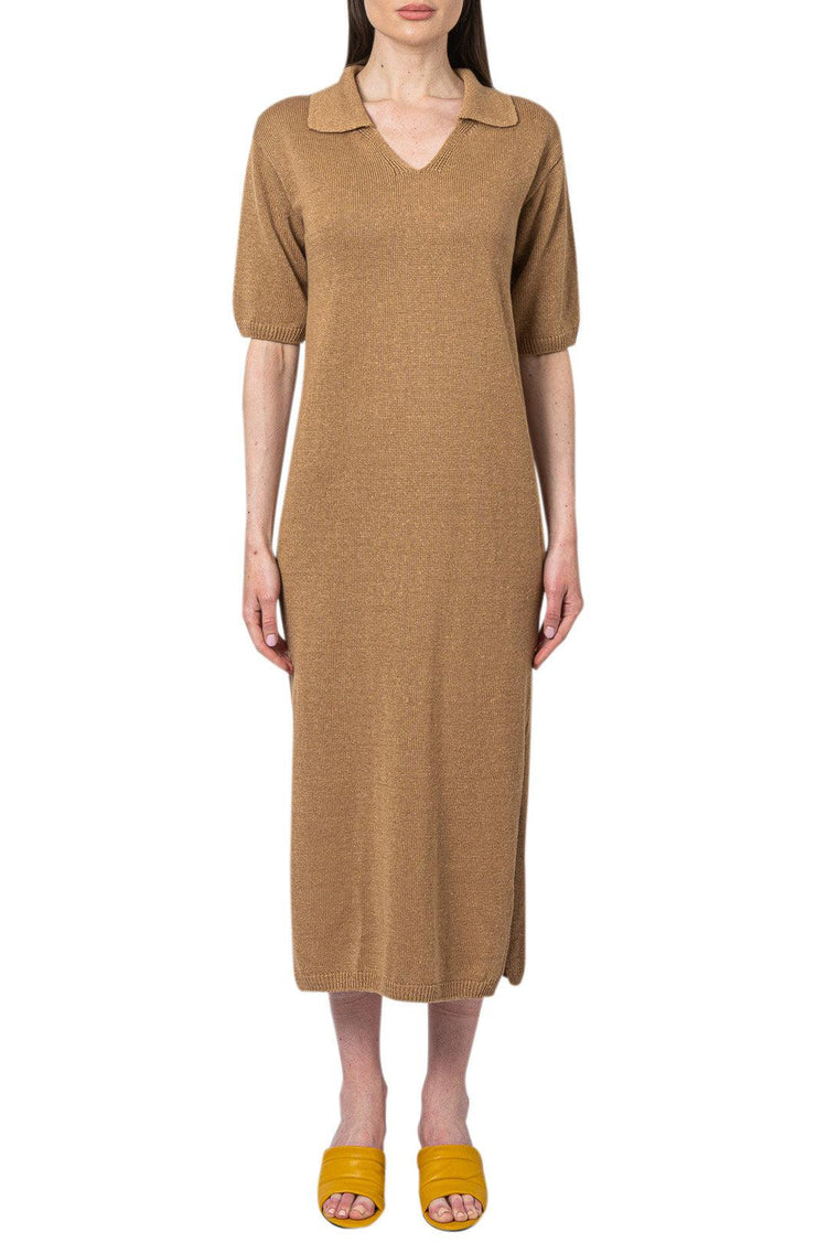 Missing You Already-Ribbed knit long dress-dgallerystore