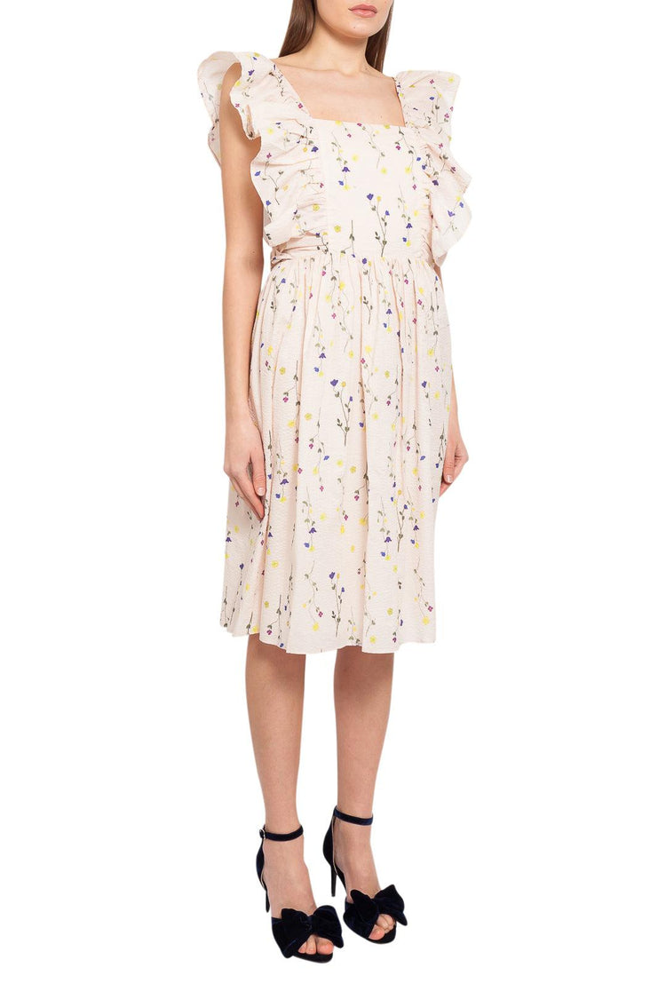 Naya Rea-Floral pattern midi-dress-dgallerystore