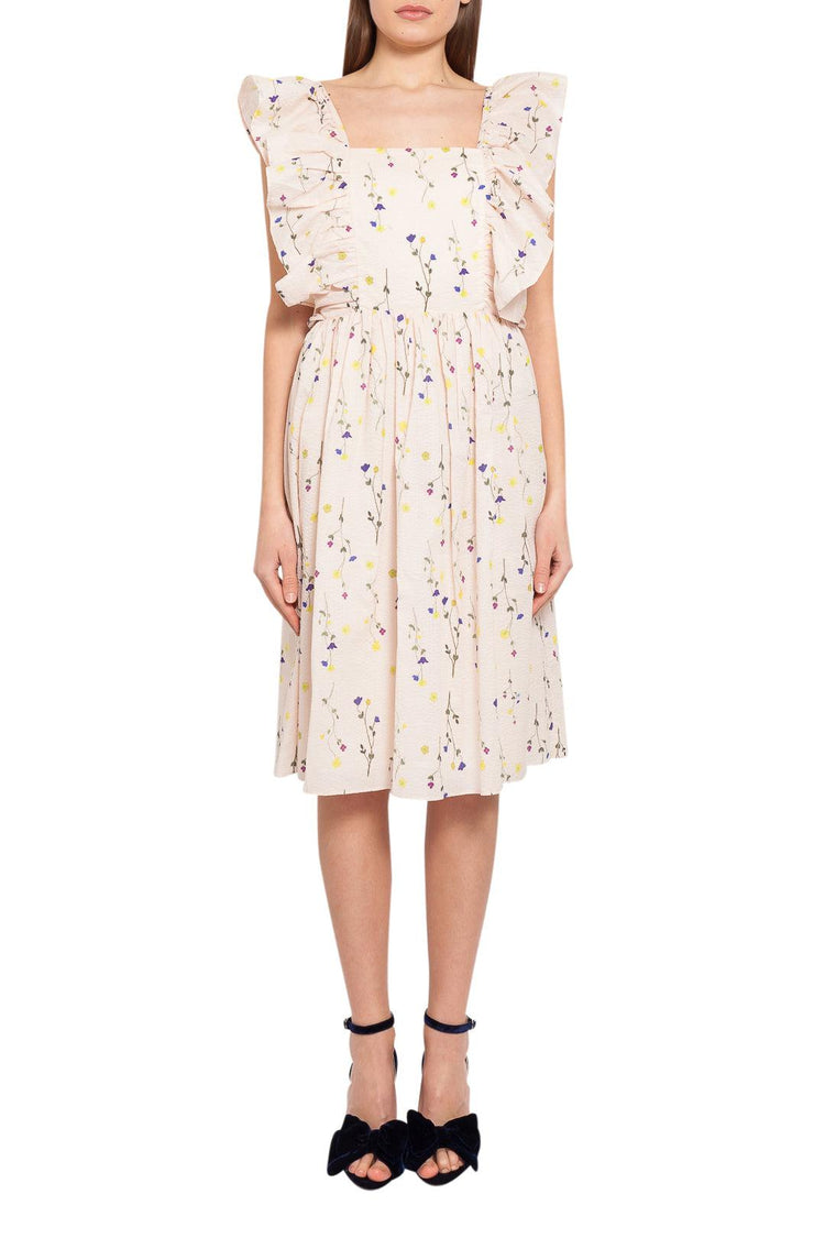 Naya Rea-Floral pattern midi-dress-dgallerystore