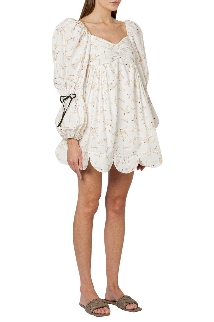 Naya Rea-Over-fit ruffled mini-dress-dgallerystore