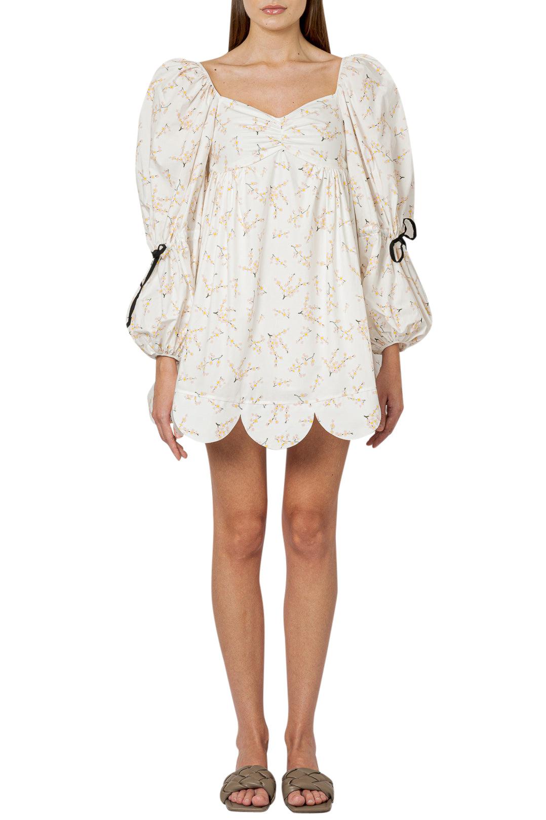 Naya Rea-Over-fit ruffled mini-dress-dgallerystore