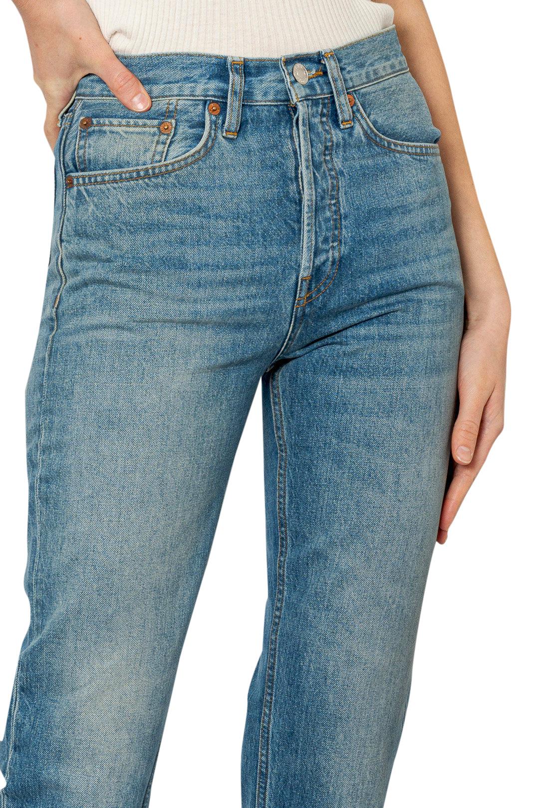 Re/Done-Cotton denim straight jeans-dgallerystore
