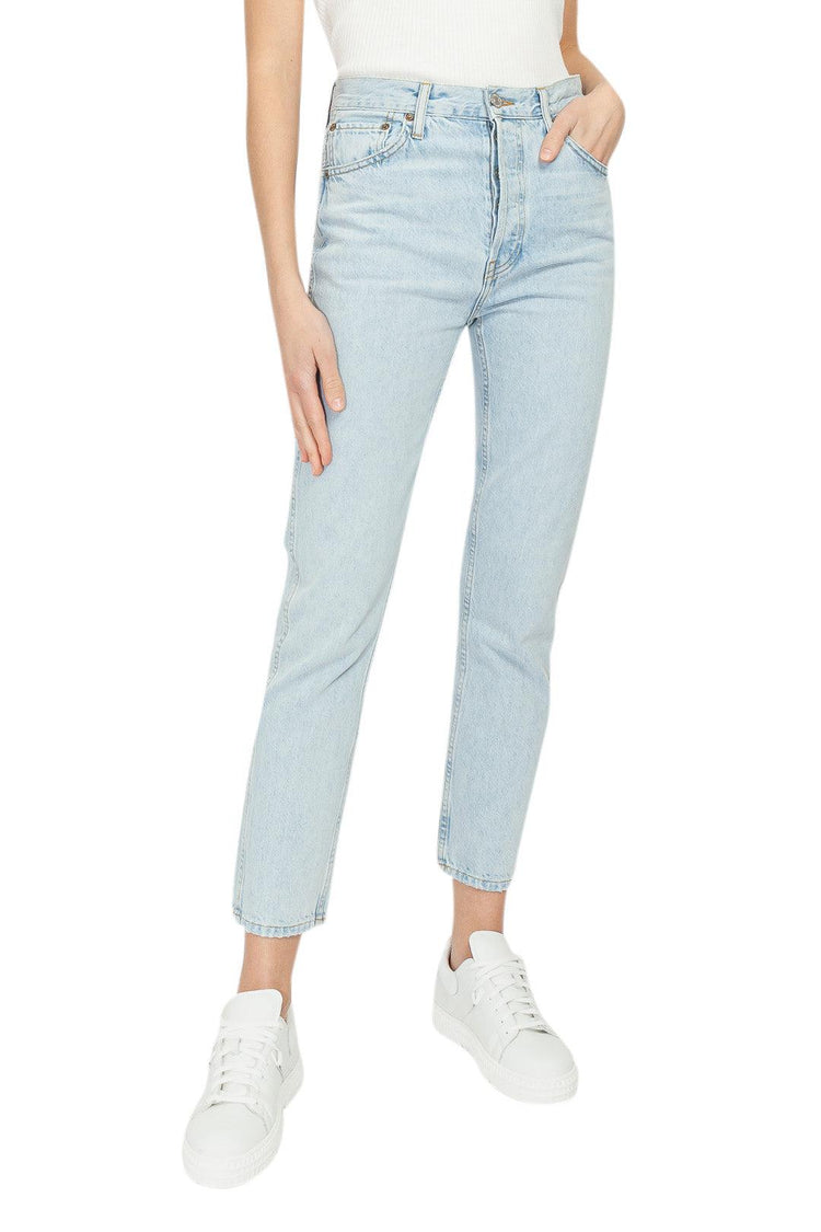 Re/Done-Straight cotton denim jeans-dgallerystore