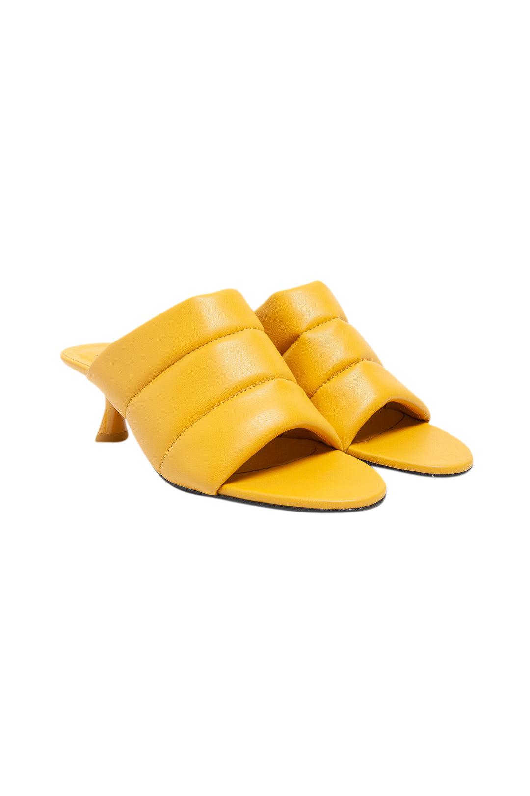 SIMON MILLER-Vegan quilted heel sandals-dgallerystore