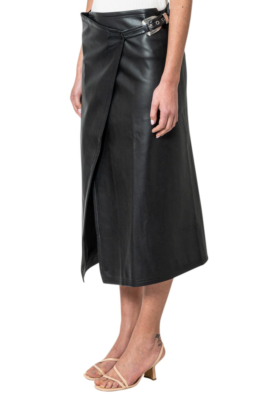 Simon Miller-Wrap-over long skirt-dgallerystore