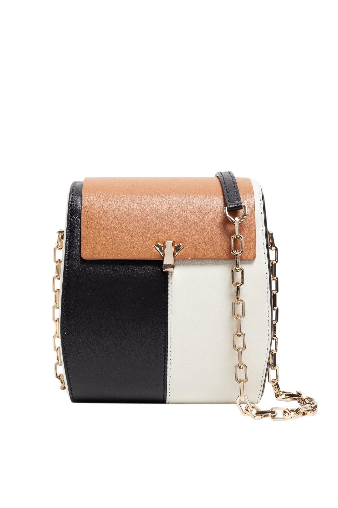 THE VOLON-Color-black leather shoulder bag-dgallerystore