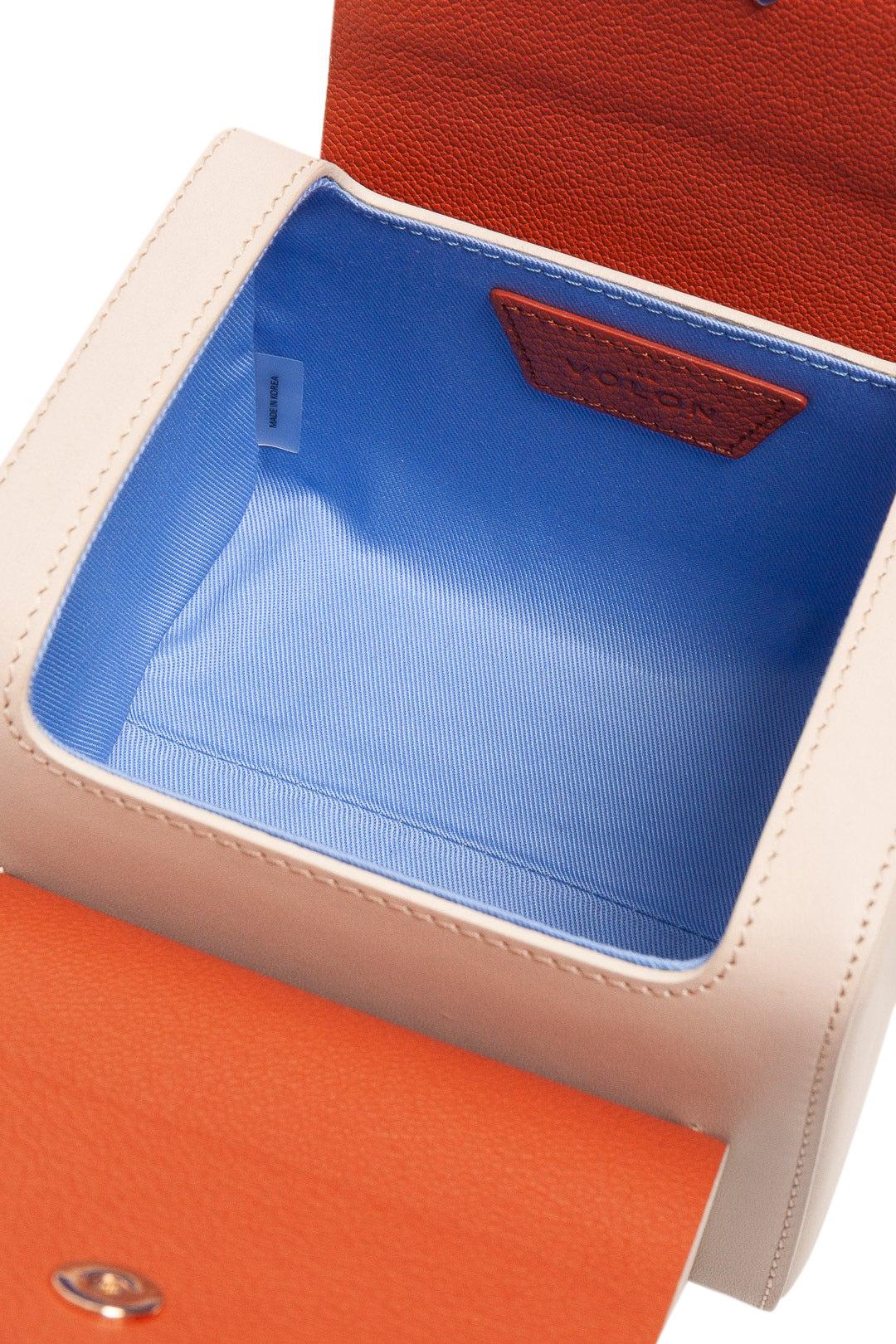 THE VOLON-Po Cube leather square shoulder bag-B20-730-103-dgallerystore
