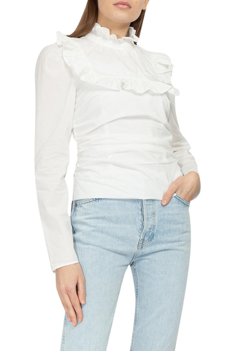 The Garment-Cotton ruffled shirt-dgallerystore