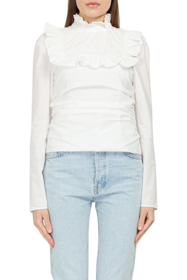 The Garment-Cotton ruffled shirt-dgallerystore