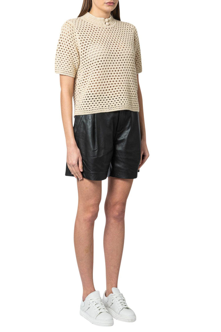 The Garment-Cut-out knit top-dgallerystore