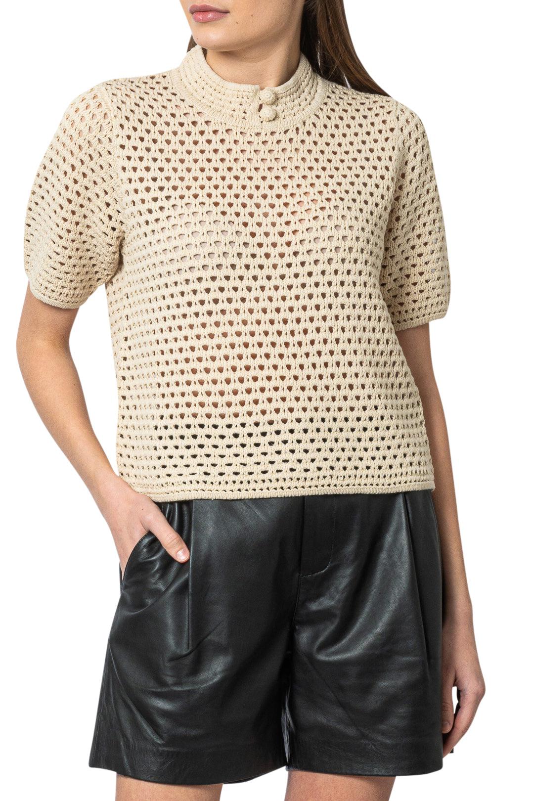 The Garment-Cut-out knit top-dgallerystore