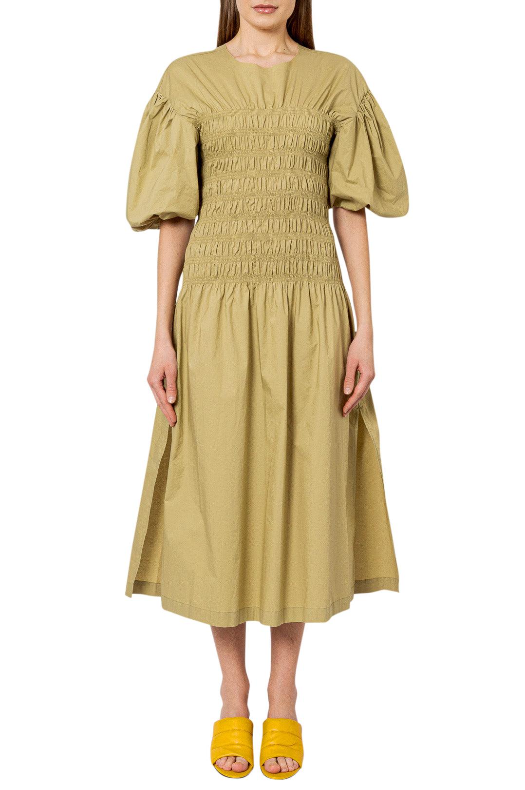 The Garment-Flared midi-dress with ruffled detail-dgallerystore