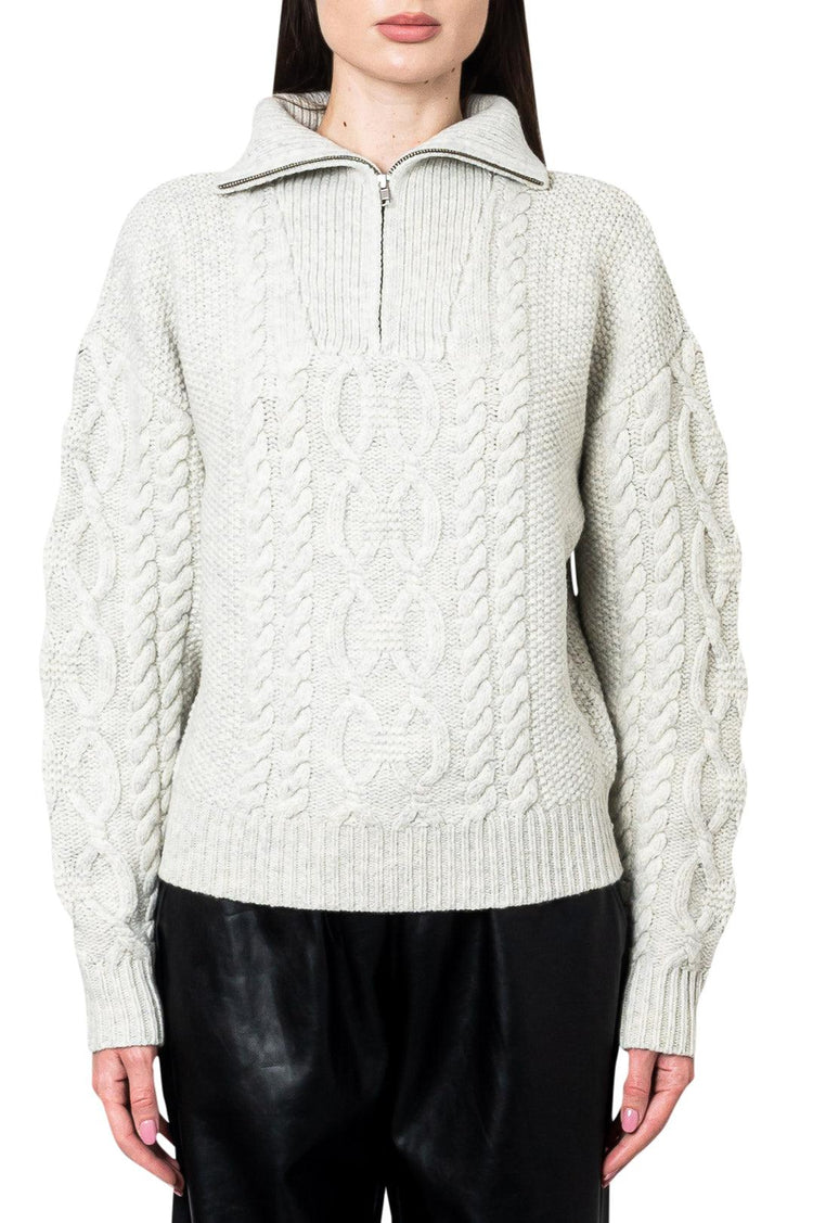 The Garment-Knit cable turtleneck sweater-18422-dgallerystore