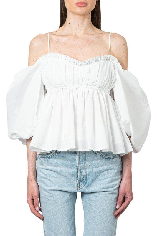 The Garment-Ruffled off-shoulder top-dgallerystore