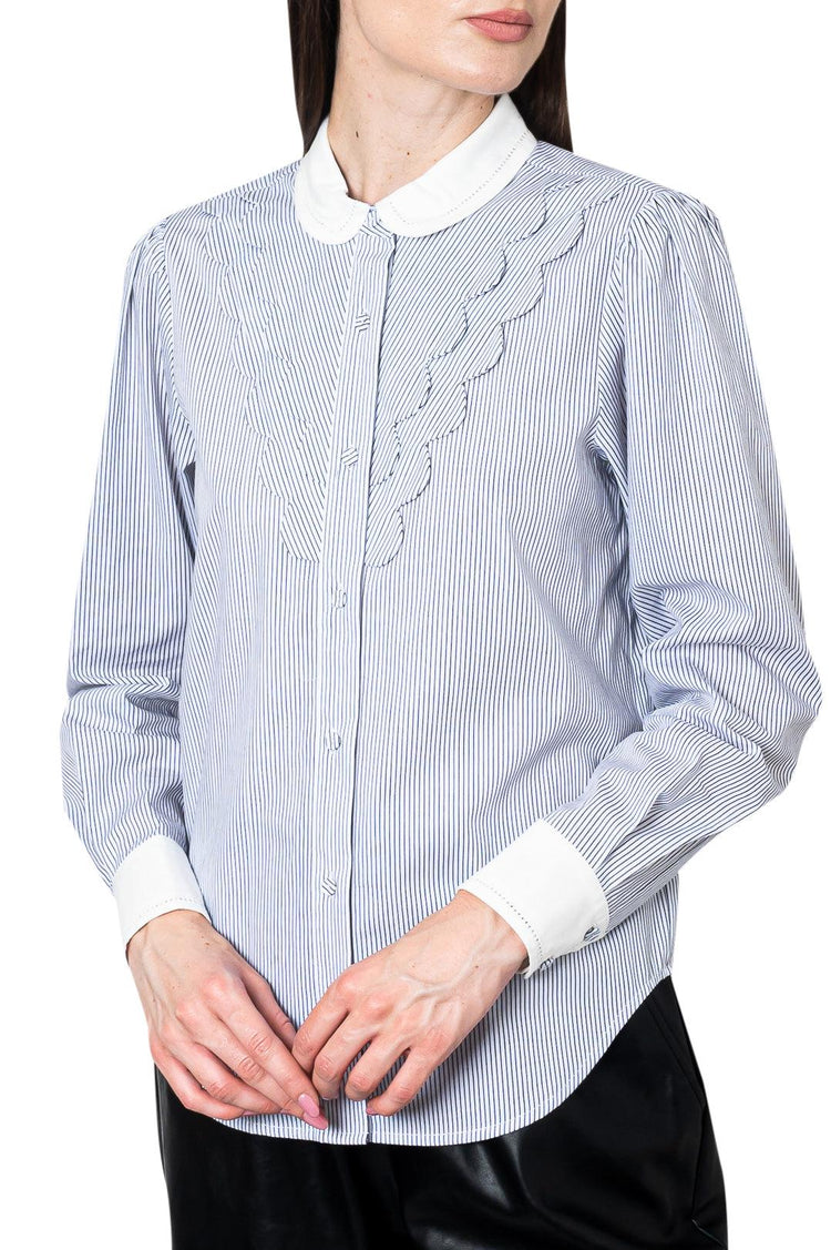 The Garment-Striped cotton shirt-dgallerystore