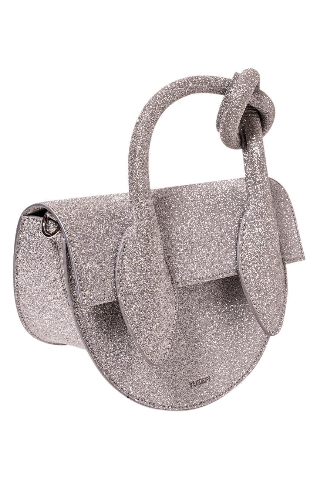 Yuzefi-Pretzel Glitter mini handbag-YUZC-HB-PRZ-46-dgallerystore